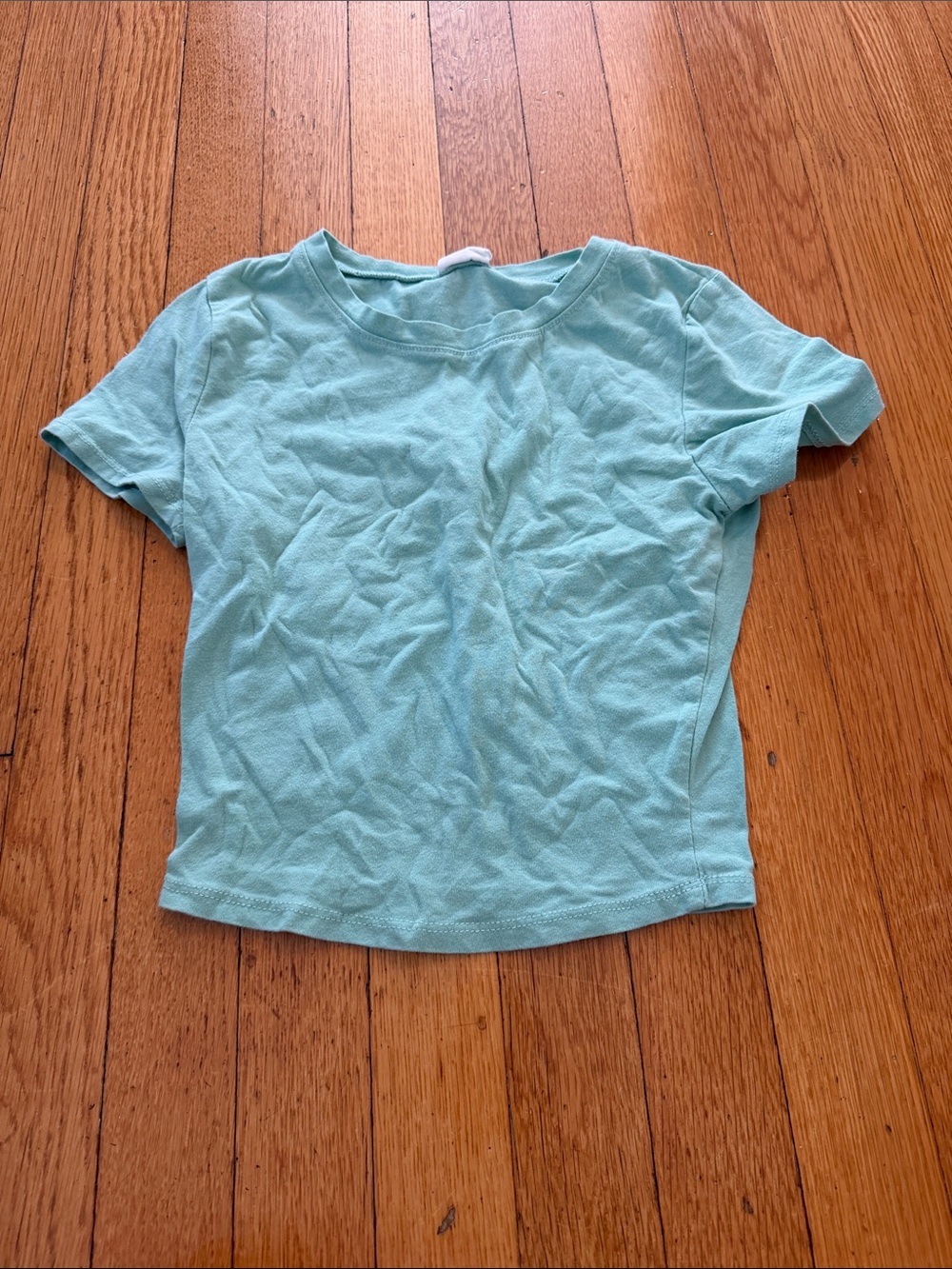 Tilly's Women's Short Sleeve Crew Tee in Aqua
